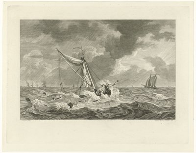 Strande ved skipper Klaas Ringels kaj ved Texel, 1778 af Mathias de Sallieth