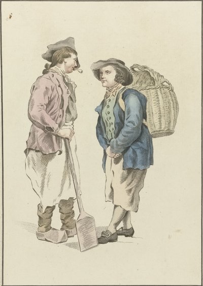 To landmænd i samtale af Mathias de Sallieth