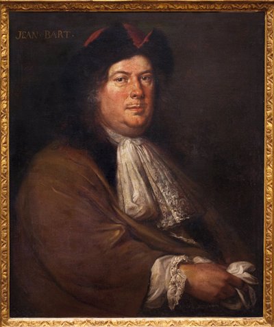 Portræt af Jean Bart (1650-1702). Maleri af Mathieu Elias (1658-1741), olie på lærred, begyndelsen af 1700-tallet. fransk kunst af Mathieu Elias