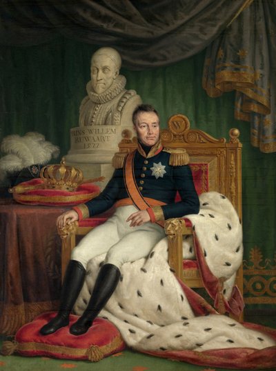 Kong Willem I (olie på lærred) af Mathieu Ignace van Bree