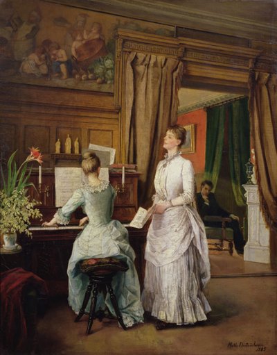 Kvinder i Musikrummet af Mathilde Dietrichson