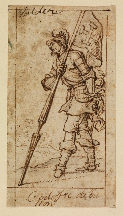Godfrey af Bouillon af Matias de (attr.to) Torres