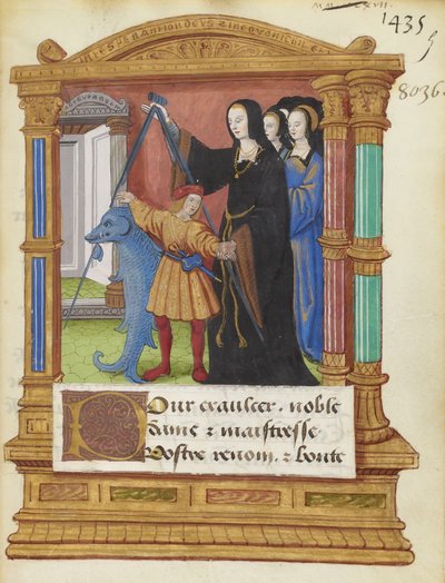 BNF Fr2285 f5r - Delfinens kompas af Maitre de Philippe de Gueldre