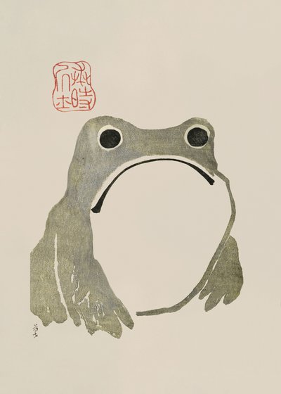 Grumpy Frog I Original af Matsumoto Hoji