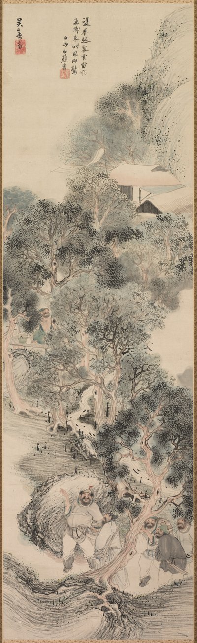 Water Margin Bandits, slutningen af 1700-tallet-begyndelsen af 1800-tallet. af Matsumura Goshun