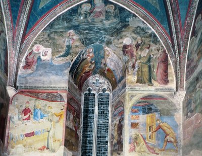 Scener fra The Life of St. John the Baptist, fra The Chapel of St. Jean, 1346-48 (se også 87124 og 1778223) af Matteo Giovanetti