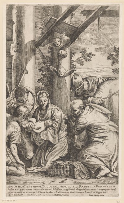 Tilbedelse af hyrderne af Matteo Piccioni