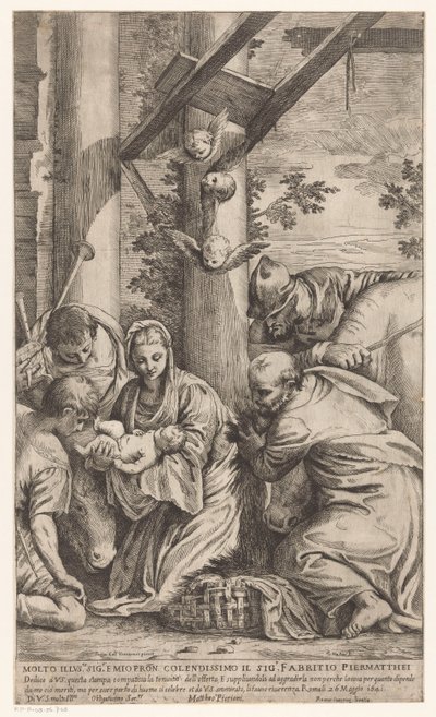 Tilbedelse af hyrderne af Matteo Piccioni
