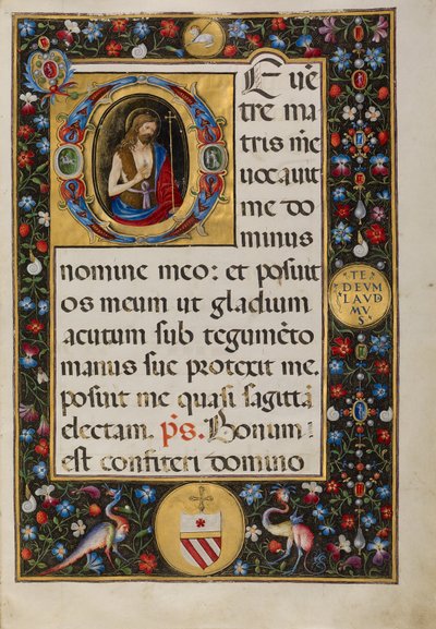 Indledende D: Sankt Johannes Døberen af Matteo da Milano