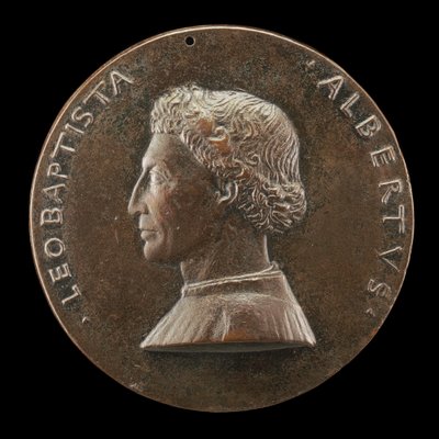 Leone Battista Alberti, 1404-1472, arkitekt og forfatter om kunst og videnskab [forside], 14461450. af Matteo di Andrea de Pasti