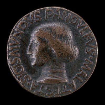 Sigismondo Pandolfo Malatesta, 1417-1468, herre over Rimini og Fano [forside], 1447. af Matteo di Andrea de Pasti