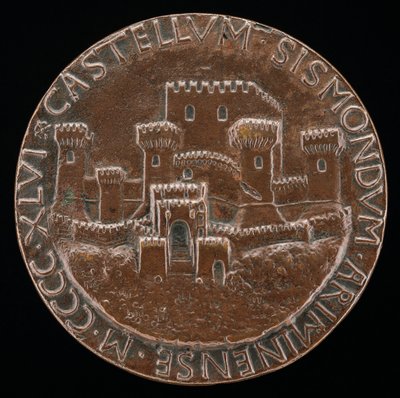 Slottet i Rimini [omvendt], 1446. af Matteo di Andrea de Pasti