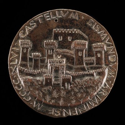 Slottet i Rimini [omvendt], 1446. af Matteo di Andrea de Pasti