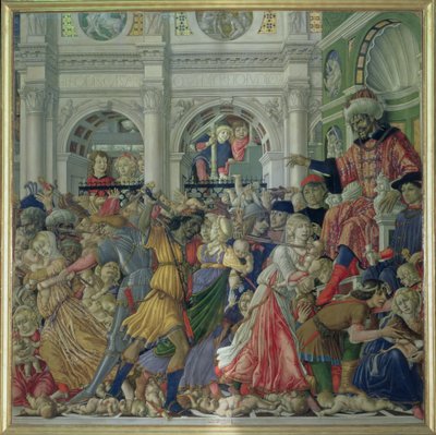 The Massacre of the Innocents, 1482 (tempera på panel) af Matteo di Giovanni di Bartolo