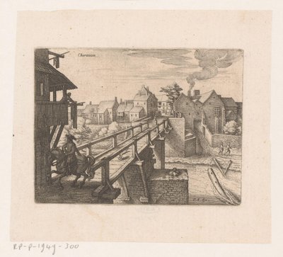 Udsigt over Charenton-le-Pont Charanton (titel på objekt) Syv franske landskaber og bybilleder (serietitel) af Matthäus Merian (I)