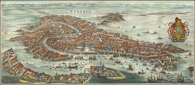 Fugleperspektiv af Venedig fra 1636 af Matthäus Merian af Matthaus Merian