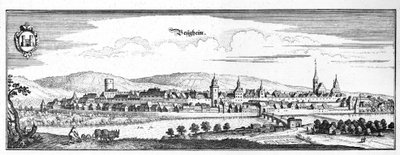 Besigheim - uddrag fra Topographia Sueviae (Schwaben) af Matthaus Merian