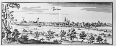 Bützow af Matthaus Merian