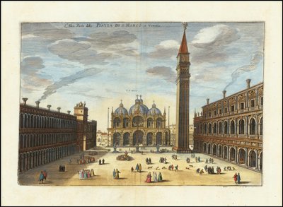 Altea Parte della Piazza S. Marco Di Venetia af Matthaus Merian