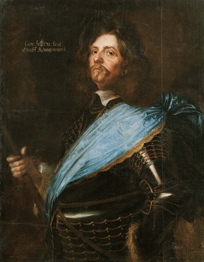 Portræt af grev Hans Christoff von Koenigsmarck 1600-1663, 1651. af Matthaeus Merian the Younger