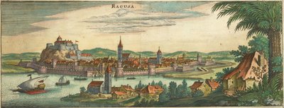Dubrovnik - Ragusa, Negroponte (beskåret) af Matthaus Merian