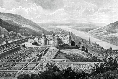 Heidelberg Slot, Tyskland, i 1620 1903. af Matthaus Merian