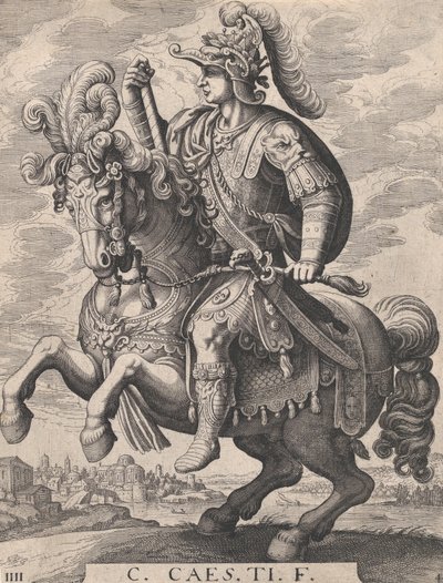 Plade 4: Kejser Gaius til hest, fra 