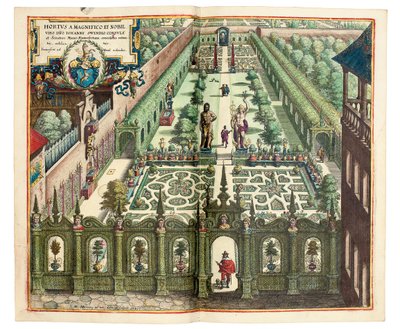 Johan Schwindens Have af Matthaus the Elder Merian