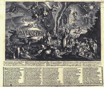 Heksene sabbat af Matthaus the Elder Merian