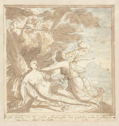 Jupiter i Callisto af Mattheus Terwesten