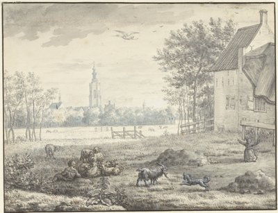 Udsigt over Haag af Mattheus Verheyden
