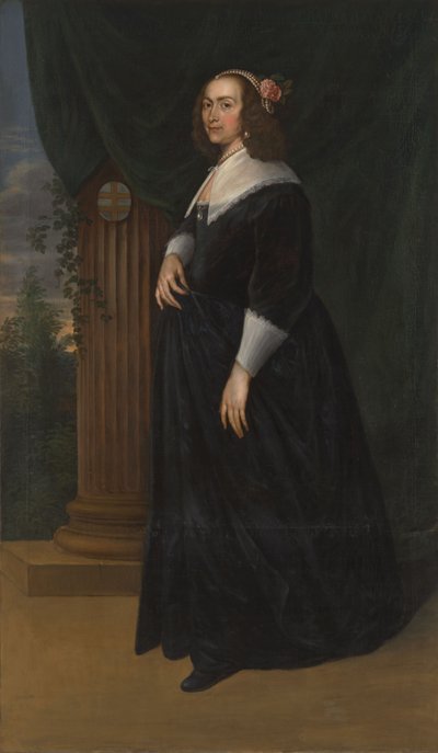 Maria Hartmansdr de Custer, ca. 1755 (olie på lærred) af Mattheus Verheyden