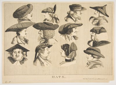 Hatte, 1. oktober 1773. af Matthew Darly