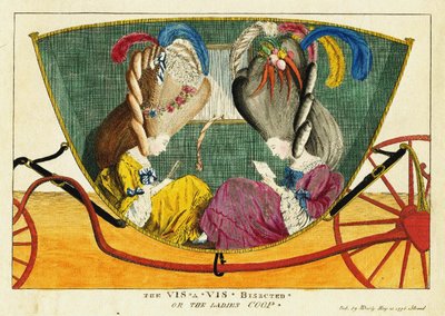 Den vis-a-vis halverede, eller damehuset, 1776. af Matthew Darly