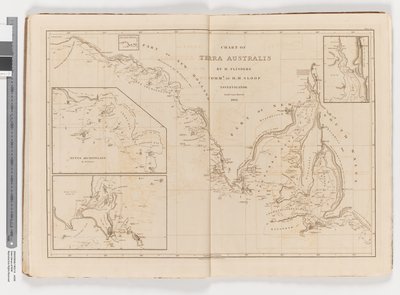 Kort over Terra Australis, sydkysten, blad III af Matthew Flinders