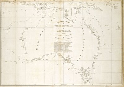 Kort over Australien af Matthew Flinders