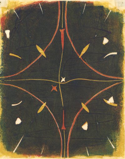 Mandala Débordé, 2012 (linoleumssnit) af Matthew Hilton