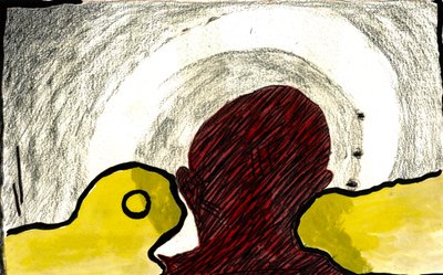 Whisper, 2021 (akvarel, pastel) af Matthew Hilton