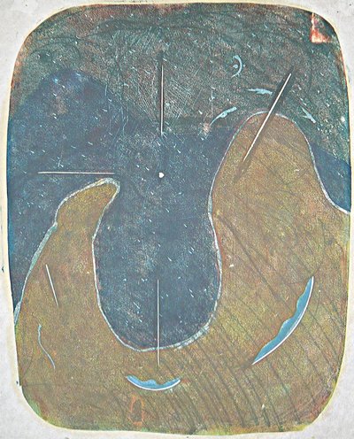 tabla one, 2012 (linoleumstryk) af Matthew Hilton