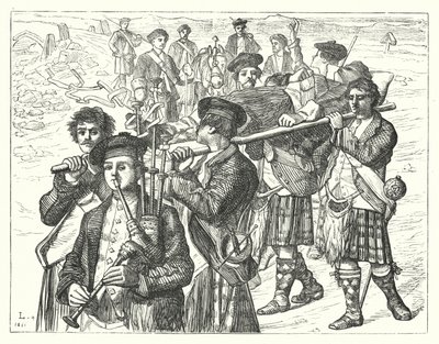 Natten efter Culloden (gravering) af Matthew James (attr. to) Lawless