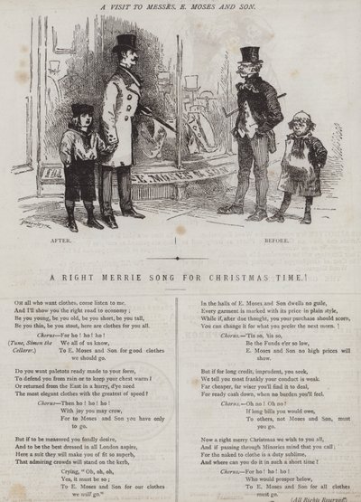 En rigtig glædelig sang til juletid! (farve litho) af Matthew