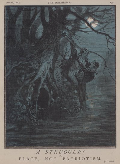 En kamp! eller, sted, ikke patriotisme (farve litho) af Matthew