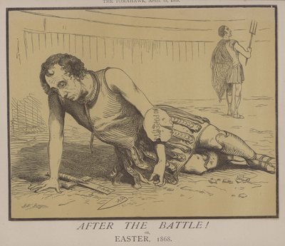 Efter slaget! eller, påske 1868 (farve litho) af Matthew