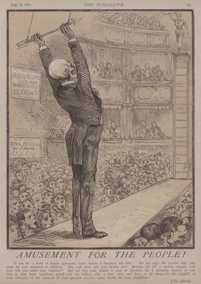 Forlystelse for folket! (farve litho) af Matthew