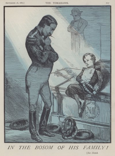 I hans families skød! (farve litho) af Matthew