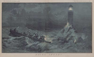Rocks forude! (farve litho) af Matthew