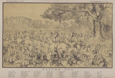 Rotten Row (farve litho) af Matthew