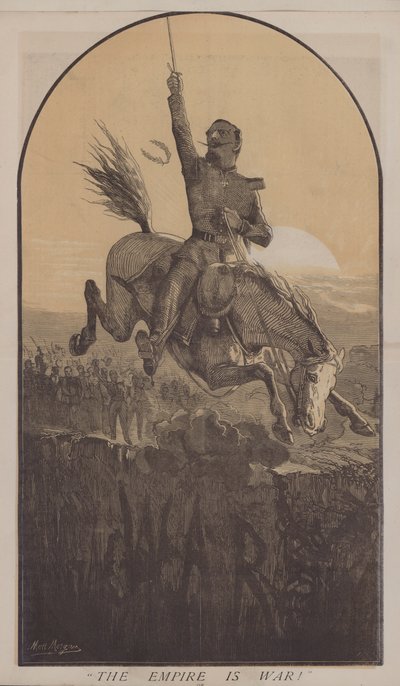 Imperiet er krig! (farve litho) af Matthew