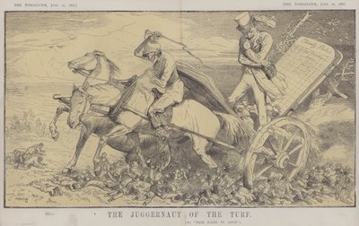 Græstørvens juggernaut (farve litho) af Matthew