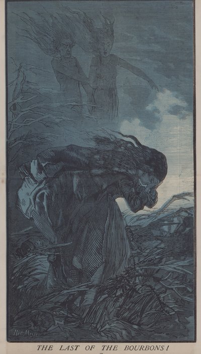 Den sidste af bourbonerne! (farve litho) af Matthew